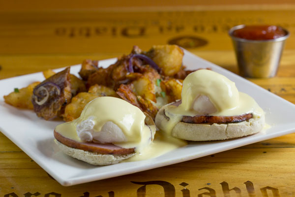 Bacon Benedict - Lilly's Craft and Kitchen NYC