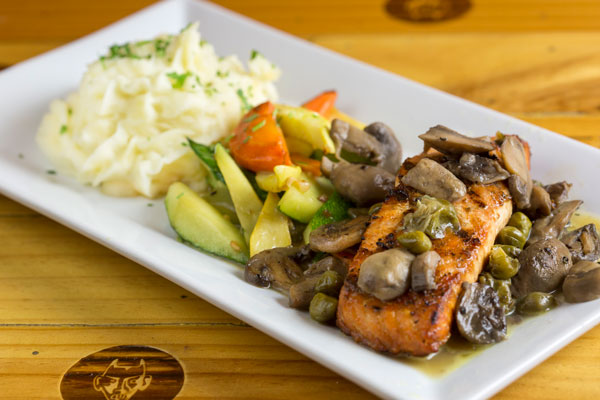 Grilled Salmon - Lilly's Craft and Kitchen NYC
